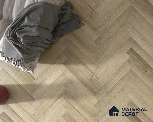 Hybrid HDF Herringbone Embossed Laminate Wood Floor AC5 Grade LF 00344 D Livanti Vintage Walnut 24 x 4 inch (600x100 mm) - 10 mm | 100 HRS Spill Proof | ESCT Technology | Anti Static and Stain Resistant | 0.5 mm V Groove | 2G Click Lock | 36 Plank Variations | 25 Years Guarantee