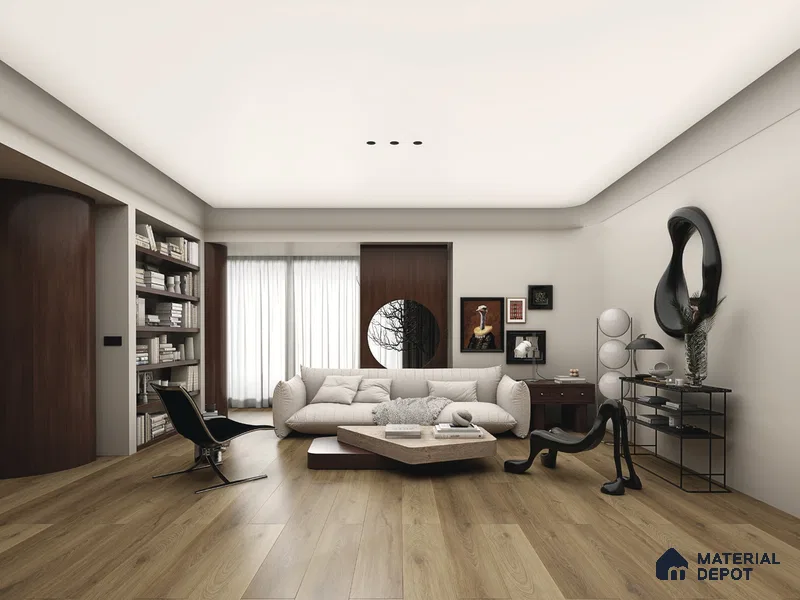 Hybrid HDF Laminate Wood Floor AC5 Grade LF 00345 D Grandios Ancient Oak 73 x 9 inch (1845x235 mm) - 10 mm | 100 HRS Spill Proof | EIR Surface | Anti Static and Stain Resistant | 0.5 mm V Groove | Uniclic | 36 Plank Variations