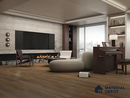 Hybrid HDF Laminate Wood Floor AC5 Grade LF 00345 G Grandios Celtic Dawn 73 x 9 inch (1845x235 mm) - 10 mm | 100 HRS Spill Proof | EIR Surface | Anti Static and Stain Resistant | 0.5 mm V Groove | Uniclic | 36 Plank Variations