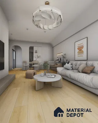 Hybrid HDF Laminate Wood Floor AC5 Grade LF 00345 H Grandios Frost Whisper 73 x 9 inch (1845x235 mm) - 10 mm | 100 HRS Spill Proof | EIR Surface | Anti Static and Stain Resistant | 0.5 mm V Groove | Uniclic | 36 Plank Variations