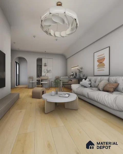 Hybrid HDF Laminate Wood Floor AC5 Grade LF 00345 H Grandios Frost Whisper 73 x 9 inch (1845x235 mm) - 10 mm | 100 HRS Spill Proof | EIR Surface | Anti Static and Stain Resistant | 0.5 mm V Groove | Uniclic | 36 Plank Variations