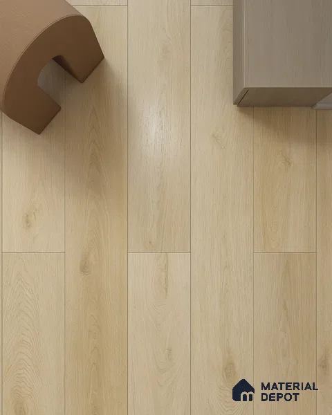 Hybrid HDF Laminate Wood Floor AC5 Grade LF 00345 H Grandios Frost Whisper 73 x 9 inch (1845x235 mm) - 10 mm | 100 HRS Spill Proof | EIR Surface | Anti Static and Stain Resistant | 0.5 mm V Groove | Uniclic | 36 Plank Variations