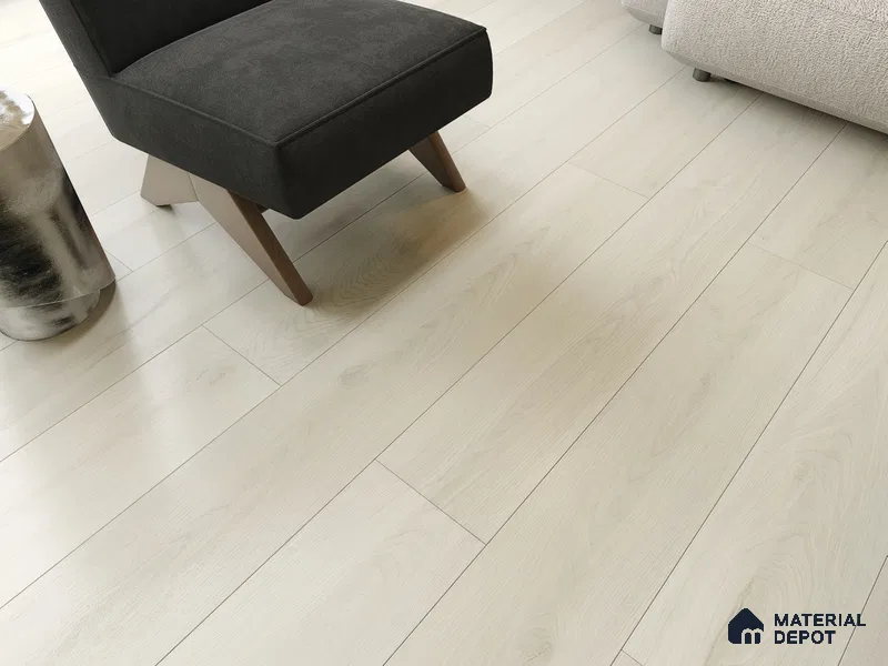 Hybrid HDF Laminate Wood Floor AC5 Grade LF 00345 B Grandios Harbor Mist 73 x 9 inch (1845x235 mm) - 10 mm | 100 HRS Spill Proof | EIR Surface | Anti Static and Stain Resistant | 0.5 mm V Groove | Uniclic | 36 Plank Variations