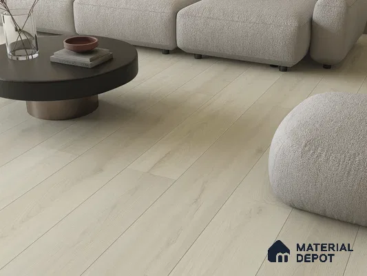 Hybrid HDF Laminate Wood Floor AC5 Grade LF 00345 B Grandios Harbor Mist 73 x 9 inch (1845x235 mm) - 10 mm | 100 HRS Spill Proof | EIR Surface | Anti Static and Stain Resistant | 0.5 mm V Groove | Uniclic | 36 Plank Variations