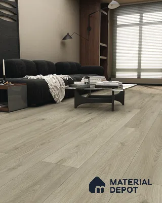 Hybrid HDF Laminate Wood Floor AC5 Grade LF 00345 J Grandios Heather Breeze 73 x 9 inch (1845x235 mm) - 10 mm | 100 HRS Spill Proof | EIR Surface | Anti Static and Stain Resistant | 0.5 mm V Groove | Uniclic | 36 Plank Variations