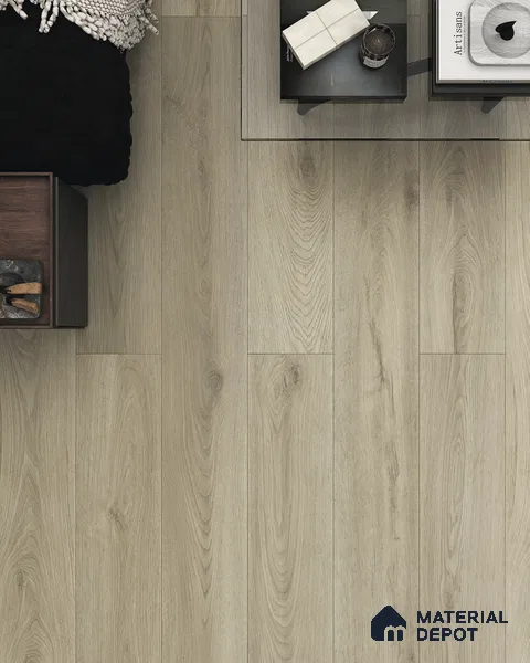 Hybrid HDF Laminate Wood Floor AC5 Grade LF 00345 J Grandios Heather Breeze 73 x 9 inch (1845x235 mm) - 10 mm | 100 HRS Spill Proof | EIR Surface | Anti Static and Stain Resistant | 0.5 mm V Groove | Uniclic | 36 Plank Variations