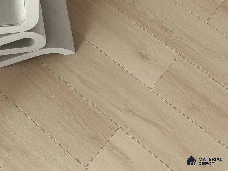 Hybrid HDF Laminate Wood Floor AC5 Grade LF 00345 E Grandios Moonshadow Grey 73 x 9 inch (1845x235 mm) - 10 mm | 100 HRS Spill Proof | EIR Surface | Anti Static and Stain Resistant | 0.5 mm V Groove | Uniclic | 36 Plank Variations