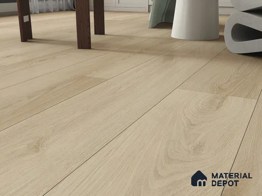 Hybrid HDF Laminate Wood Floor AC5 Grade LF 00345 E Grandios Moonshadow Grey 73 x 9 inch (1845x235 mm) - 10 mm | 100 HRS Spill Proof | EIR Surface | Anti Static and Stain Resistant | 0.5 mm V Groove | Uniclic | 36 Plank Variations