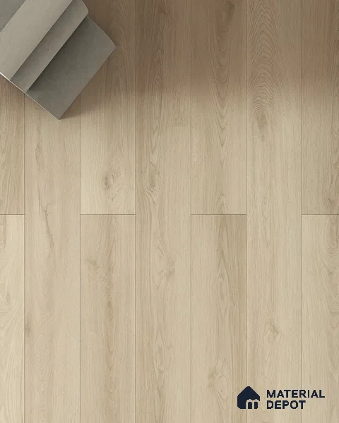 Hybrid HDF Laminate Wood Floor AC5 Grade LF 00345 E Grandios Moonshadow Grey 73 x 9 inch (1845x235 mm) - 10 mm | 100 HRS Spill Proof | EIR Surface | Anti Static and Stain Resistant | 0.5 mm V Groove | Uniclic | 36 Plank Variations