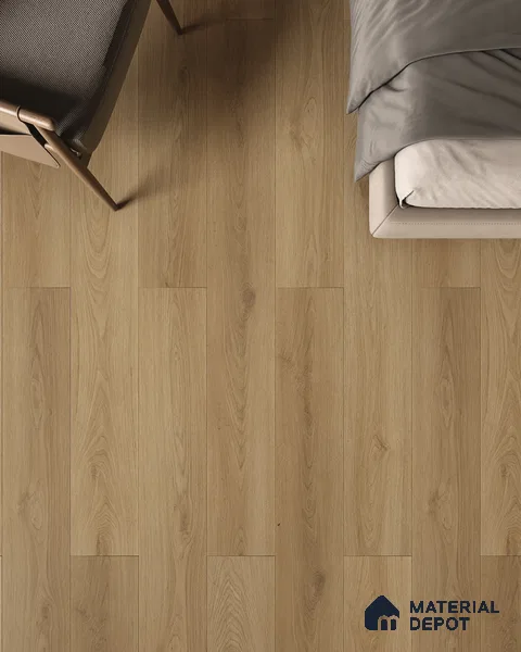 Hybrid HDF Laminate Wood Floor AC5 Grade LF 00345 F Grandios Royal Cloak 73 x 9 inch (1845x235 mm) - 10 mm | 100 HRS Spill Proof | EIR Surface | Anti Static and Stain Resistant | 0.5 mm V Groove | Uniclic | 36 Plank Variations