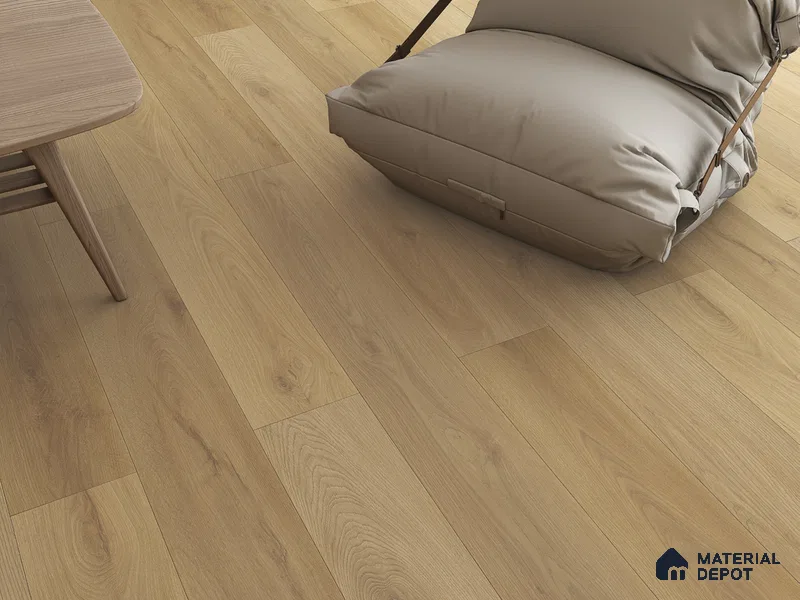 Hybrid HDF Laminate Wood Floor AC5 Grade LF 00345 Grandios Sunlit Glade 73 x 9 inch (1845x235 mm) - 10 mm | 100 HRS Spill Proof | EIR Surface | Anti Static and Stain Resistant | 0.5 mm V Groove | Uniclic | 36 Plank Variations