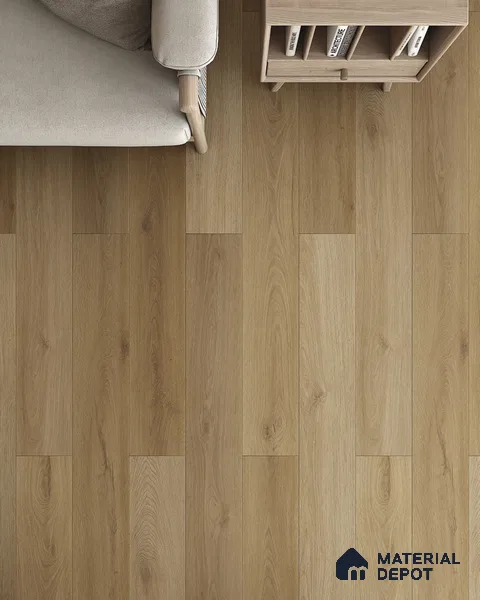 Hybrid HDF Laminate Wood Floor AC5 Grade LF 00345 Grandios Sunlit Glade 73 x 9 inch (1845x235 mm) - 10 mm | 100 HRS Spill Proof | EIR Surface | Anti Static and Stain Resistant | 0.5 mm V Groove | Uniclic | 36 Plank Variations