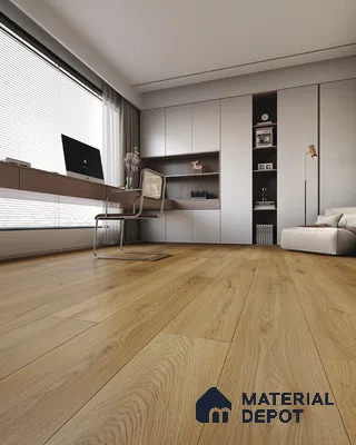 Hybrid HDF Laminate Wood Floor AC5 Grade LF 00345 I Grandios Twilight Serenade 73 x 9 inch (1845x235 mm) - 10 mm | 100 HRS Spill Proof | EIR Surface | Anti Static and Stain Resistant | 0.5 mm V Groove | Uniclic | 36 Plank Variations
