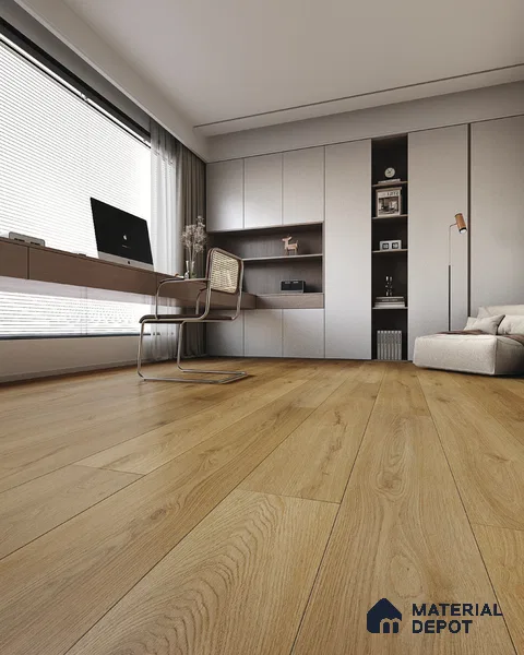 Hybrid HDF Laminate Wood Floor AC5 Grade LF 00345 I Grandios Twilight Serenade 73 x 9 inch (1845x235 mm) - 10 mm | 100 HRS Spill Proof | EIR Surface | Anti Static and Stain Resistant | 0.5 mm V Groove | Uniclic | 36 Plank Variations