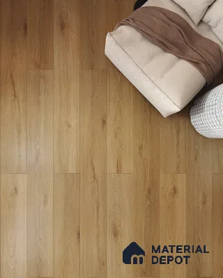 Hybrid HDF Laminate Wood Floor AC5 Grade LF 00345 I Grandios Twilight Serenade 73 x 9 inch (1845x235 mm) - 10 mm | 100 HRS Spill Proof | EIR Surface | Anti Static and Stain Resistant | 0.5 mm V Groove | Uniclic | 36 Plank Variations