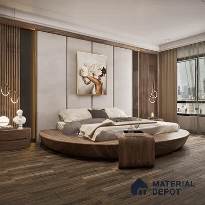 HDF Glossy Finish Embossed Laminate Wood Floor AC4 Class 32 Grade Adam Rustic Grey LF 00305 B 48 x 8 inch (1215x196 mm) - 8 mm | Embossed Natural Wood Surface | U Groove | Arc Click Locking System with Moisture Resistant Yellow Backing | 7-10 Years Warranty