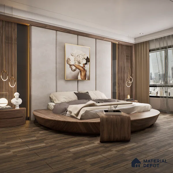 HDF Glossy Finish Embossed Laminate Wood Floor AC4 Class 32 Grade Adam Rustic Grey LF 00305 B 48 x 8 inch (1215x196 mm) - 8 mm | Embossed Natural Wood Surface | U Groove | Arc Click Locking System with Moisture Resistant Yellow Backing | 7-10 Years Warranty