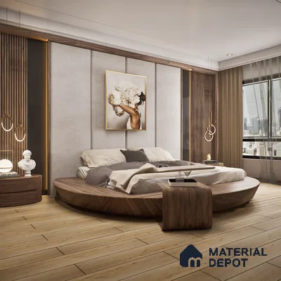 HDF Embossed Laminate Wood Floor AC4 Class 32 Grade Impulse Danish Oak LF 00304 48 x 8 inch (1215x195 mm) - 8 mm | Embossed Natural Wood Surface | Square Edge | Arc Click Locking System with Moisture Resistant Yellow HDF Board | 7-10 Years Warranty