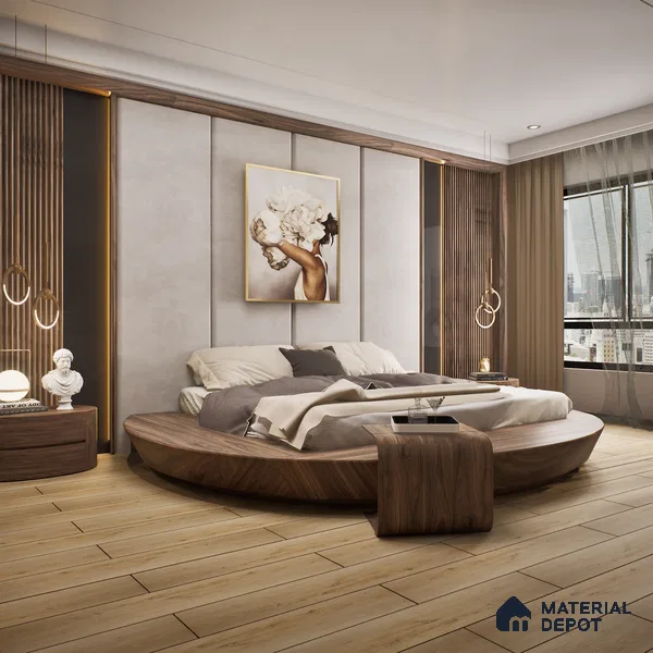 HDF Embossed Laminate Wood Floor AC4 Class 32 Grade Impulse Danish Oak LF 00304 48 x 8 inch (1215x195 mm) - 8 mm | Embossed Natural Wood Surface | Square Edge | Arc Click Locking System with Moisture Resistant Yellow HDF Board | 7-10 Years Warranty