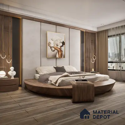 HDF Embossed Laminate Wood Floor AC4 Class 32 Grade Impulse Mountain Grey LF 00303 G 48 x 8 inch (1215x195 mm) - 8 mm | Embossed Natural Wood Surface | Square Edge | Arc Click Locking System with Moisture Resistant Yellow HDF Board | 7-10 Years Warranty