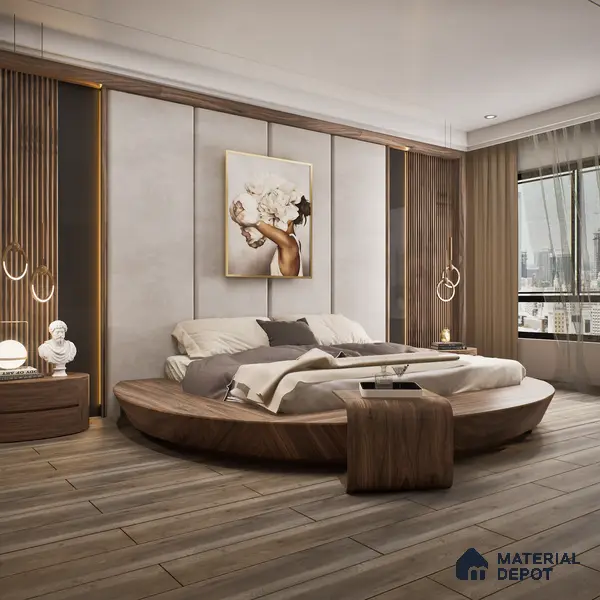 HDF Embossed Laminate Wood Floor AC4 Class 32 Grade Impulse Mountain Grey LF 00303 G 48 x 8 inch (1215x195 mm) - 8 mm | Embossed Natural Wood Surface | Square Edge | Arc Click Locking System with Moisture Resistant Yellow HDF Board | 7-10 Years Warranty