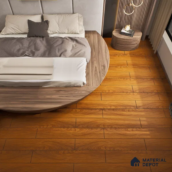 HDF Embossed Laminate Wood Floor AC5 Class 33 Grade Excess Chicago Oak LF 00311 F 32x4 inch (810 x 103 mm) - 10 mm | U Groove | Arc Click System & Wax Coated with Foam Backing (8+2 mm) | 12-15 Years Warranty