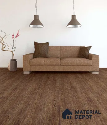 HDF Real Groove Laminate Wood Floor AC4 Grade LF 00318 B Radice Antique Smoked Oak 48 x 8 inch (1218x198 mm) - 8 mm | Aqua Protect 12 Hours Water Resistance | 15 Years Guarantee | Anti Static and Stain Resistant | Straight Edge | Wood Embossed Surface | Double Click Installation | 8 Plank Variations