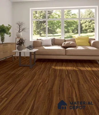 HDF Real Groove Laminate Wood Floor AC4 Grade LF 00318 Radice Golden Teak 48 x 8 inch (1218x198 mm) - 8 mm | Aqua Protect 12 Hours Water Resistance | 15 Years Guarantee | Anti Static and Stain Resistant | Straight Edge | Wood Embossed Surface | Double Click Installation | 8 Plank Variations