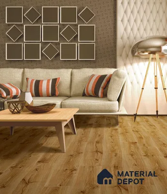 HDF Real Groove Laminate Wood Floor AC4 Grade LF 00318 F Radice Natural Halifax Oak 48 x 8 inch (1218x198 mm) - 8 mm | Aqua Protect 12 Hours Water Resistance | 15 Years Guarantee | Anti Static and Stain Resistant | Straight Edge | Wood Embossed Surface | Double Click Installation | 8 Plank Variations