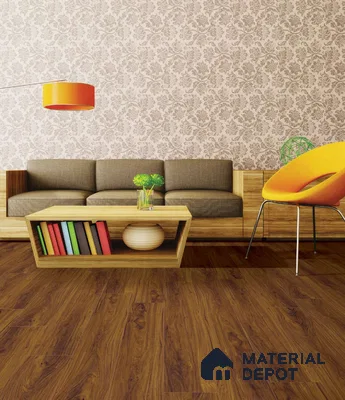 HDF Real Groove Laminate Wood Floor AC4 Grade LF 00318 D Radice Studioline Walnut 48 x 8 inch (1218x198 mm) - 8 mm | Aqua Protect 12 Hours Water Resistance | 15 Years Guarantee | Anti Static and Stain Resistant | Straight Edge | Wood Embossed Surface | Double Click Installation | 8 Plank Variations