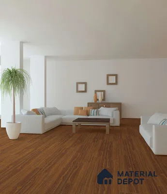 HDF Real Groove Laminate Wood Floor AC4 Grade LF 00319 C Radice Borneo Merbau 48 x 8 inch (1218x198 mm) - 8 mm | Aqua Protect 12 Hours Water Resistance | 15 Years Guarantee | Anti Static and Stain Resistant | Straight Edge | Wood Embossed Surface | Double Click Installation | 8 Plank Variations