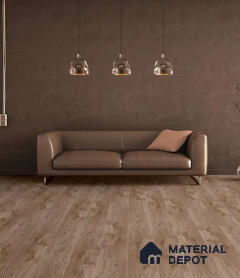 HDF Real Groove Laminate Wood Floor AC4 Grade LF 00319 Radice Oak Wheat 48 x 8 inch (1218x198 mm) - 8 mm | Aqua Protect 12 Hours Water Resistance | 15 Years Guarantee | Anti Static and Stain Resistant | Straight Edge | Wood Embossed Surface | Double Click Installation | 8 Plank Variations