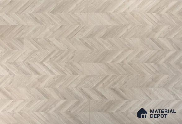 HDF Chevron Authentic Embossed Laminate Wood Floor AC5 Grade LF 00330 C Patternia Pastle 48 x 12 inch (1215x300 mm) - 8 mm | Aqua Protect 12 Hours Water Resistance | Anti Static and Stain Resistant | 0.5 mm V Groove | Real Wood Touch Surface | Uniclic Installation | 14 Plank Variations | 20 Years Warranty