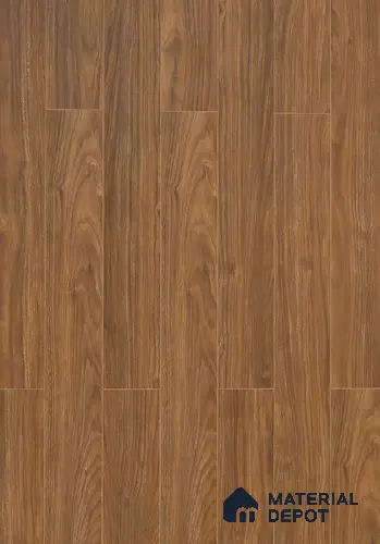 HDF Real Groove Laminate Wood Floor AC5 Grade LF 00325 Ascenso Bergamo Walnut 48 x 5 inch (1215x128 mm) - 8 mm | Aqua Protect 12 Hours Water Resistance | Anti Static and Stain Resistant | 0.5 mm V Groove | Real Wood Touch Surface | Uniclic Installation | 12 Plank Variations | 20 Years Guarantee