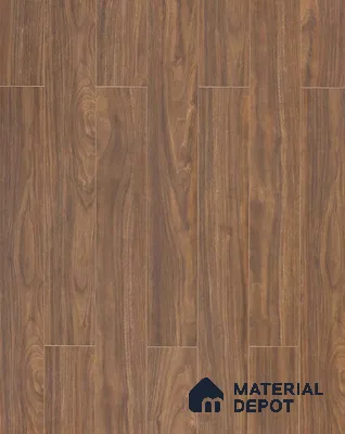 HDF Real Groove Laminate Wood Floor AC5 Grade LF 00325 F Ascenso Graphite Walnut 48 x 5 inch (1215x128 mm) - 8 mm | Aqua Protect 12 Hours Water Resistance | Anti Static and Stain Resistant | 0.5 mm V Groove | Real Wood Touch Surface | Uniclic Installation | 12 Plank Variations | 20 Years Guarantee