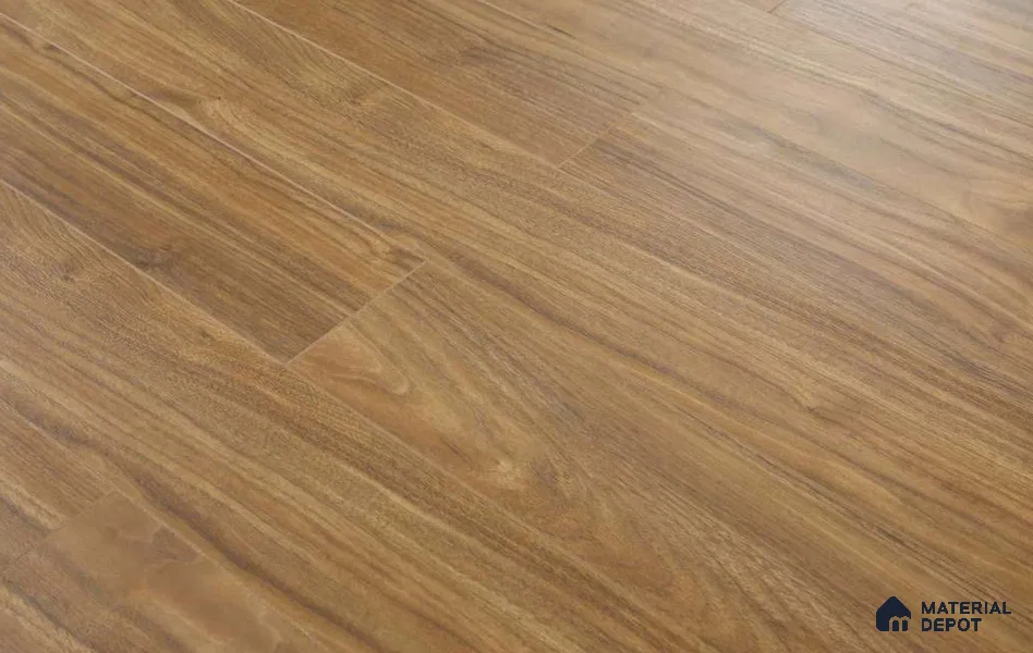 HDF Real Groove Laminate Wood Floor AC5 Grade LF 00325 B Ascenso Italian Walnut 48 x 5 inch (1215x128 mm) - 8 mm | Aqua Protect 12 Hours Water Resistance | Anti Static and Stain Resistant | 0.5 mm V Groove | Real Wood Touch Surface | Uniclic Installation | 12 Plank Variations | 20 Years Guarantee