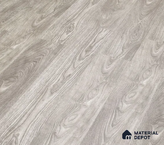 HDF Real Wood Matte Surface Laminate Wood Floor AC4 Grade LF 00320 E Memento Magestic Grey 48 x 8 inch (1217x196 mm) - 8 mm | Aqua Protect 12 Hours Water Resistant | 20 Years Warranty | Anti Static and Stain Resistant | Straight Edge | Wood Embossed Surface | Double Click Installation | 10 Plank Variations