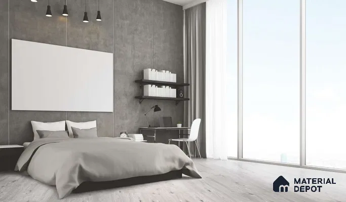 HDF Real Wood Matte Surface Laminate Wood Floor AC4 Grade LF 00320 D Memento Silver Grey Oak 48 x 8 inch (1217x196 mm) - 8 mm | Aqua Protect 12 Hours Water Resistant | 20 Years Warranty | Anti Static and Stain Resistant | Straight Edge | Wood Embossed Surface | Double Click Installation | 10 Plank Variations