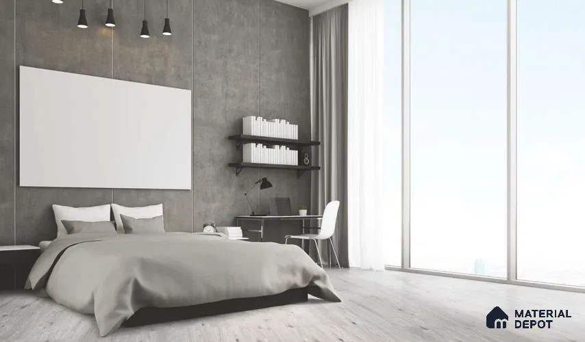 HDF Real Wood Matte Surface Laminate Wood Floor AC4 Grade LF 00320 D Memento Silver Grey Oak 48 x 8 inch (1217x196 mm) - 8 mm | Aqua Protect 12 Hours Water Resistant | 20 Years Warranty | Anti Static and Stain Resistant | Straight Edge | Wood Embossed Surface | Double Click Installation | 10 Plank Variations