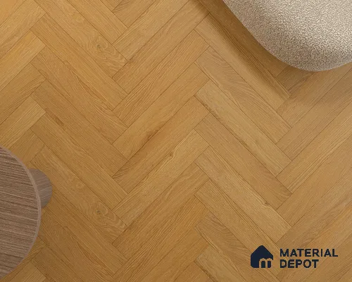 HDF Herringbone Matte Surface Laminate Wood Floor AC5 Grade LF 00332 B Beaconia Forest Oak 19 x 4 inch (470x95 mm) - 8 mm | Aqua Protect 12 Hours Water Resistance | Anti Static and Stain Resistant | 0.5 mm V Groove | Real Wood Touch Surface | Uniclic Installation | 36 Plank Variations | 20 Years Warranty