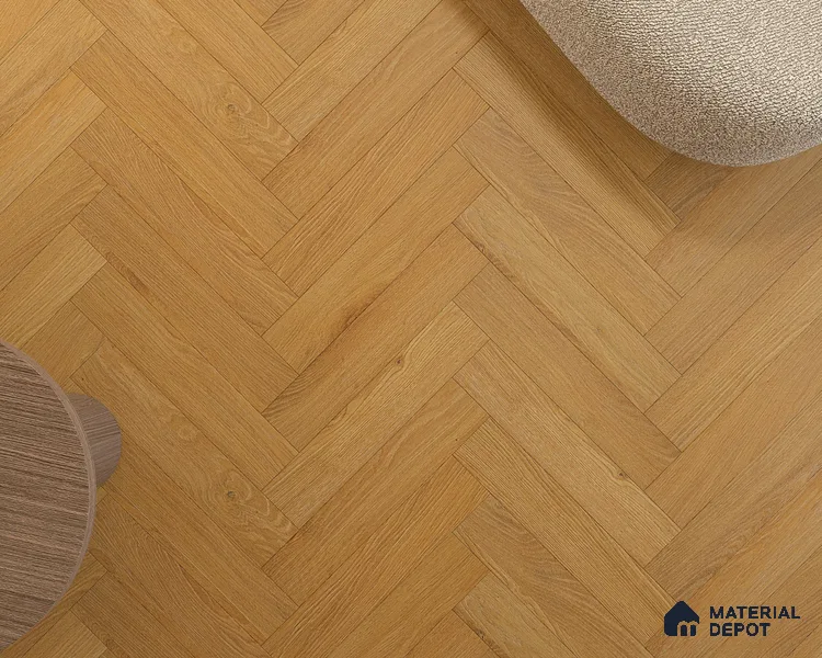 HDF Herringbone Matte Surface Laminate Wood Floor AC5 Grade LF 00332 B Beaconia Forest Oak 19 x 4 inch (470x95 mm) - 8 mm | Aqua Protect 12 Hours Water Resistance | Anti Static and Stain Resistant | 0.5 mm V Groove | Real Wood Touch Surface | Uniclic Installation | 36 Plank Variations | 20 Years Warranty