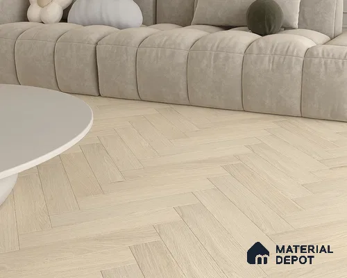 HDF Herringbone Matte Surface Laminate Wood Floor AC5 Grade LF 00332 D Beaconia Opal Oak 19 x 4 inch (470x95 mm) - 8 mm | Aqua Protect 12 Hours Water Resistance | Anti Static and Stain Resistant | 0.5 mm V Groove | Real Wood Touch Surface | Uniclic Installation | 36 Plank Variations | 20 Years Warranty