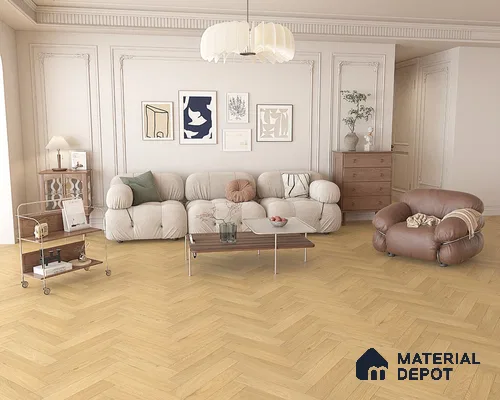 HDF Herringbone Matte Surface Laminate Wood Floor AC5 Grade LF 00332 Beaconia Spartan Oak 19 x 4 inch (470x95 mm) - 8 mm | Aqua Protect 12 Hours Water Resistance | Anti Static and Stain Resistant | 0.5 mm V Groove | Real Wood Touch Surface | Uniclic Installation | 36 Plank Variations | 20 Years Warranty
