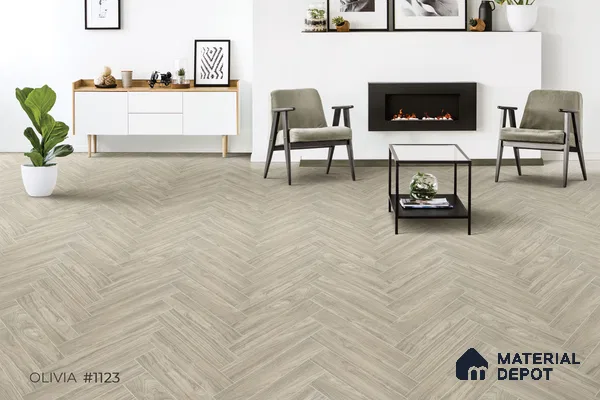 HDF Herringbone Matte Surface Laminate Wood Floor AC5 Grade LF 00331 D Beaconia Olivia 19 x 4 inch (470x95 mm) - 8 mm | Aqua Protect 12 Hours Water Resistance | Anti Static and Stain Resistant | 0.5 mm V Groove | Real Wood Touch Surface | Uniclic Installation | 36 Plank Variations | 20 Years Warranty