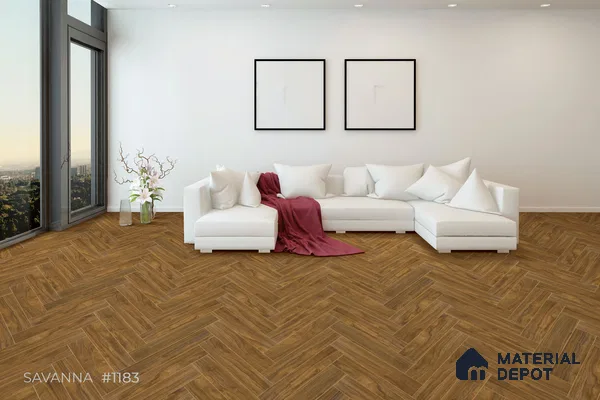 HDF Herringbone Matte Surface Laminate Wood Floor AC5 Grade LF 00331 B Beaconia Savana 19 x 4 inch (470x95 mm) - 8 mm | Aqua Protect 12 Hours Water Resistance | Anti Static and Stain Resistant | 0.5 mm V Groove | Real Wood Touch Surface | Uniclic Installation | 36 Plank Variations | 20 Years Warranty