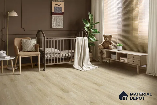 HDF Laminate Wood Floor AC4 Grade LF 00321 B Majestic Bran Oak 48 x 8 inch (1217x196 mm) - 8 mm | Aqua Protect 12 Hours Water Resistance | 20 Years Warranty | Anti Static and Stain Resistant | Straight Edge | Wood Embossed Surface | Uniclic Installation | 10 Plank Variations