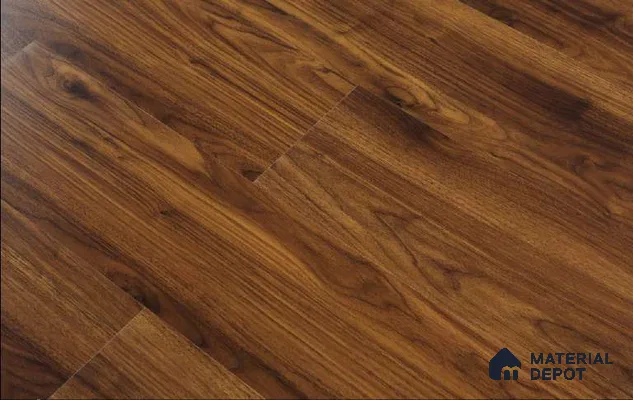 HDF Laminate Wood Floor AC4 Grade LF 00321 F Majestic Stretto Walnut 48 x 8 inch (1217x196 mm) - 8 mm | Aqua Protect 12 Hours Water Resistance | 20 Years Warranty | Anti Static and Stain Resistant | Straight Edge | Wood Embossed Surface | Uniclic Installation | 10 Plank Variations