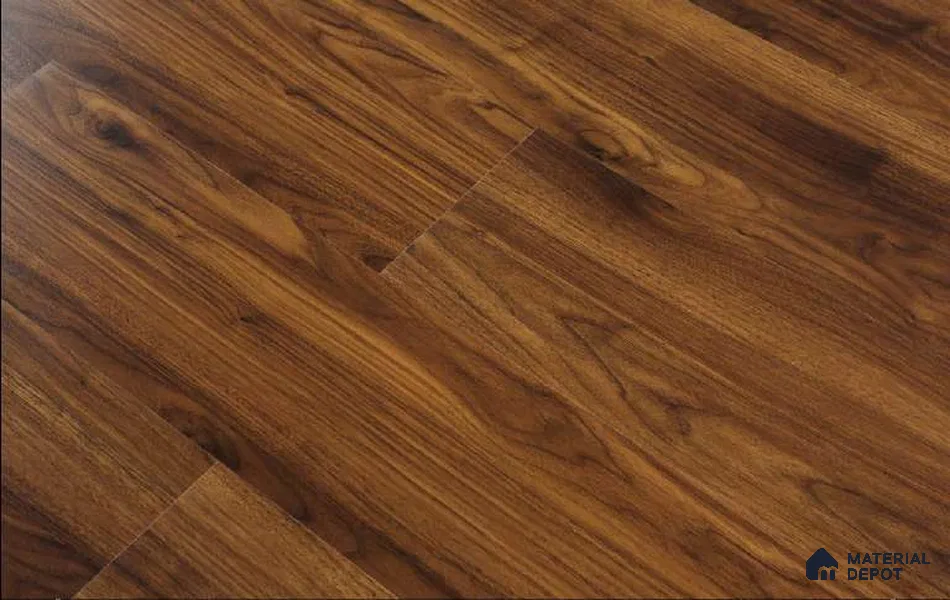 HDF Laminate Wood Floor AC4 Grade LF 00321 F Majestic Stretto Walnut 48 x 8 inch (1217x196 mm) - 8 mm | Aqua Protect 12 Hours Water Resistance | 20 Years Warranty | Anti Static and Stain Resistant | Straight Edge | Wood Embossed Surface | Uniclic Installation | 10 Plank Variations