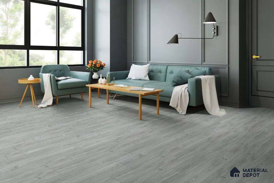 HDF Laminate Wood Floor AC4 Grade LF 00322 E Majestic Burlington Oak 48 x 8 inch (1217x196 mm) - 8 mm | Aqua Protect 12 Hours Water Resistance | 20 Years Warranty | Anti Static and Stain Resistant | Straight Edge | Wood Embossed Surface | Uniclic Installation | 10 Plank Variations