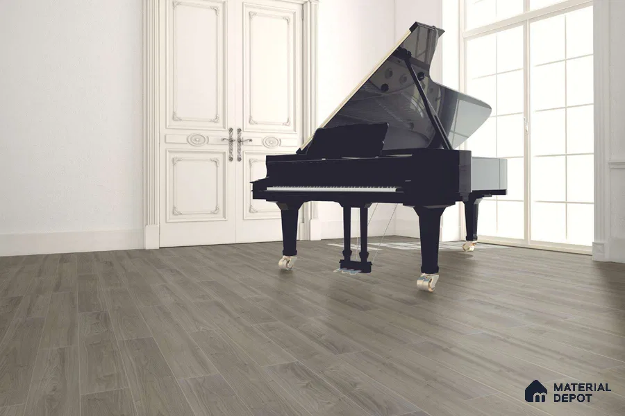 HDF Laminate Wood Floor AC4 Grade LF 00322 B Majestic Ivory Oak 48 x 8 inch (1217x196 mm) - 8 mm | Aqua Protect 12 Hours Water Resistance | 20 Years Warranty | Anti Static and Stain Resistant | Straight Edge | Wood Embossed Surface | Uniclic Installation | 10 Plank Variations